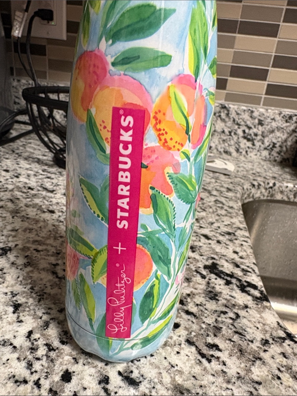 Starbucks + Lilly Pulitzer  Floral Stainless Bottle - Picture 2 of 7